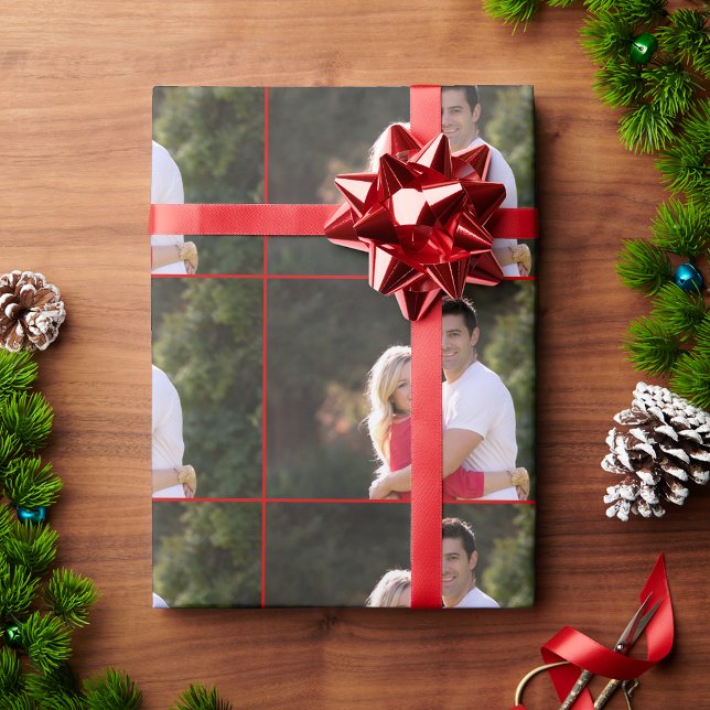 Create Custom Personalised Photo Text Christmas Wrapping Paper (Create Custom Personalized Photo Text Christmas Wrapping Paper)