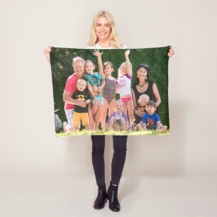 Create Custom Personalised Soft Cosy Comfy Photo Fleece Blanket