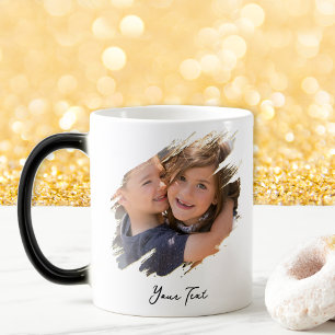 Create Custom Photo and Text Unique Color Changing Magic Mug