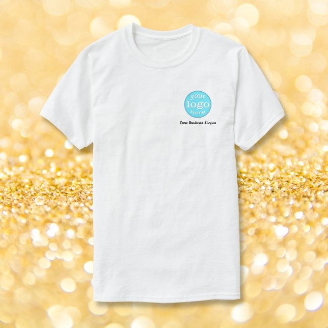 Create Custom Simple Business Logo Text Employee T-Shirt (Create Custom Simple Business Logo Text Employee T-Shirt)