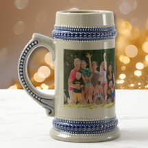 Create Custom Vintage Style Beer Stein Photo Mug