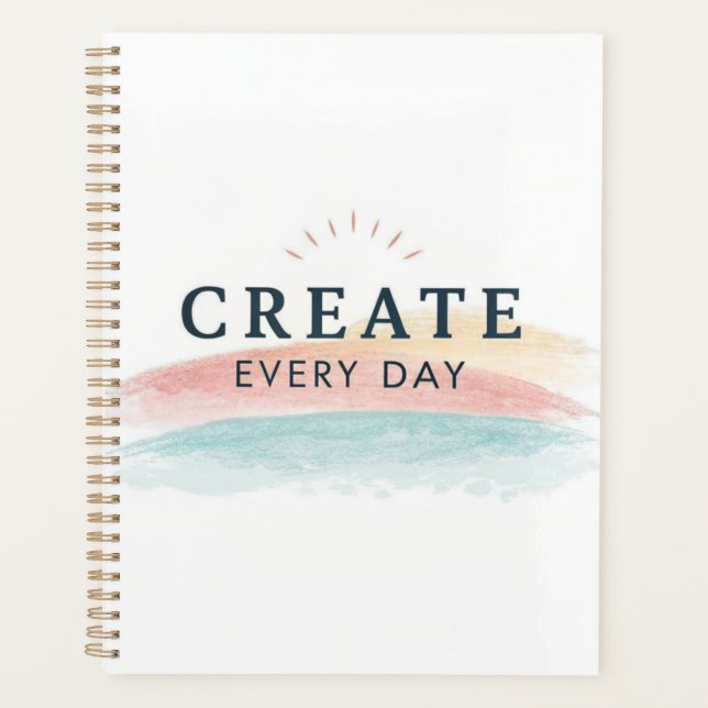 Create Every Day Journal – Minimal Design Planner (Front)