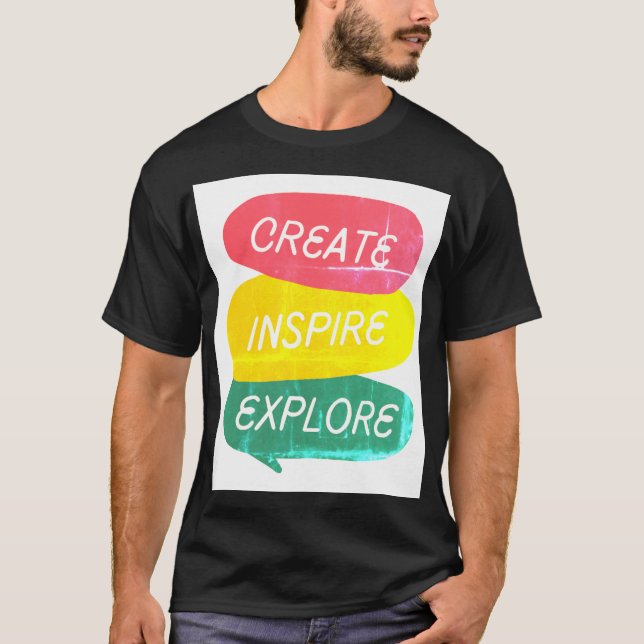 Create Explore Inspire Adventure T-shirt (Front)