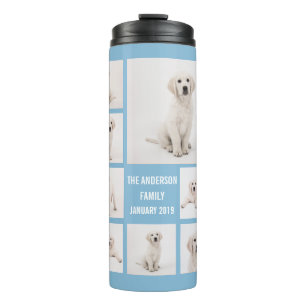 Create Family Photography Photo Collage 8 Photos Thermal Tumbler