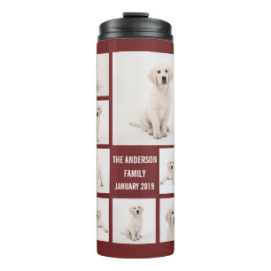 Create Family Photography Photo Collage 8 Photos Thermal Tumbler