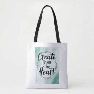 Create From The Heart option 2 Tote Bag
