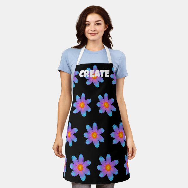 CREATE Fun Floral Apron (Worn)