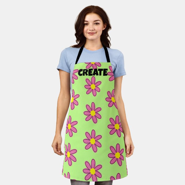 CREATE Fun Flowers Apron (Worn)