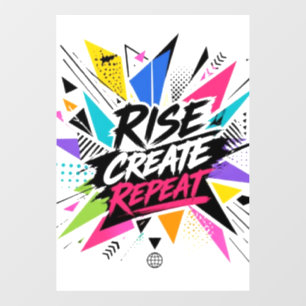 Create Grow Repeat Motivational Typography – Colou