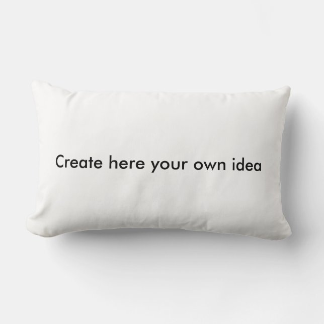 Create here your own idea - by Shirt to Design Lumbar Cushion (Front)