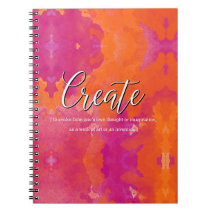Create Inspirational Design Spiral Notebook