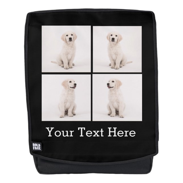 Create Instagram Family Photo Dog Cat Photos Backpack (Front)