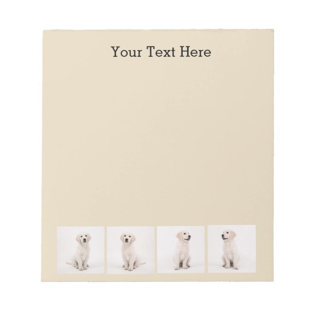 Create Instagram Family Photo Dog Cat Photos Notepad (Front)