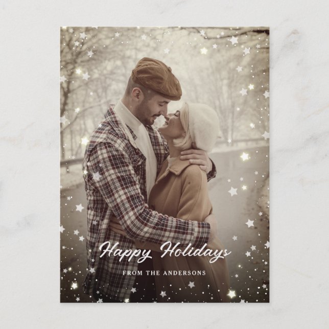 Create Instant Vintage Photo Holidays Postcards (Front)