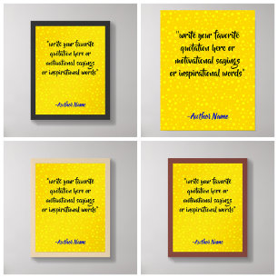 Create Luxury Black and Gold Quote  Poster