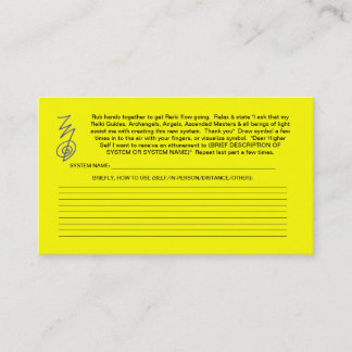 Create new Reiki system cards