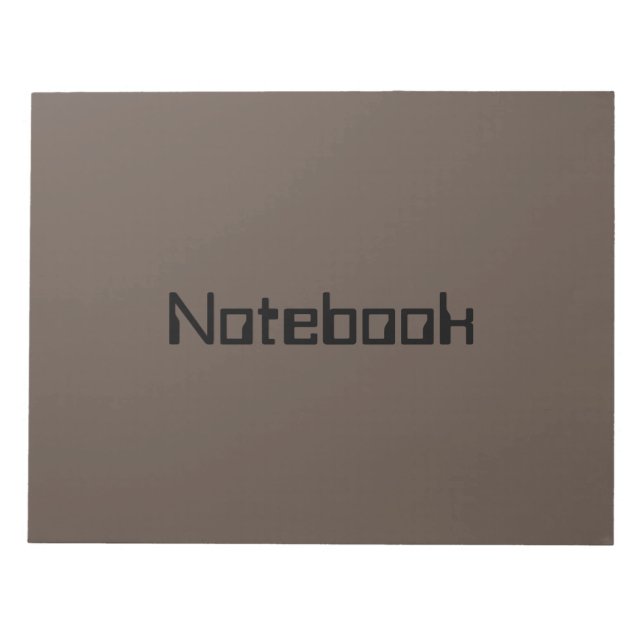 Create or Edit Your Own Text or Name of Notebook Notepad (Front)