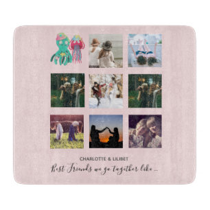 Create Own BFF Photo Collage gifts - Jellyfish Oct Cutting Board