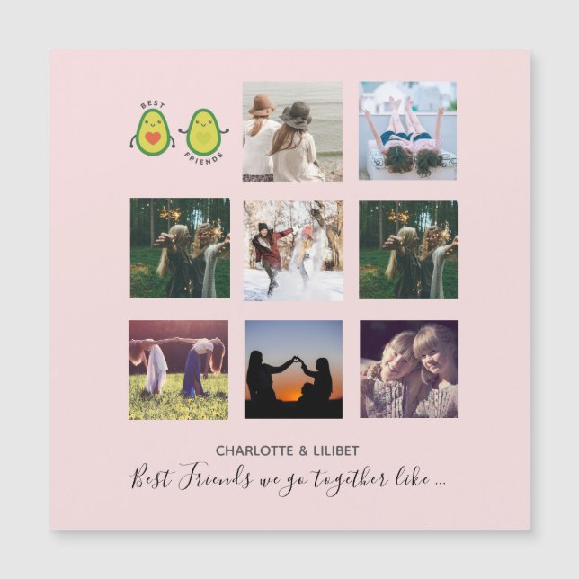 Create Own BFF Photo Collage gifts - Vegan Avocado (Front)
