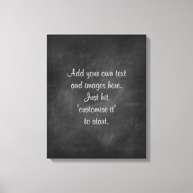 Create own chalkboard wall art - menu,sign,proverb (Front)