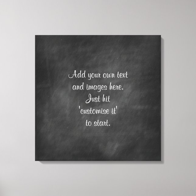 Create own chalkboard wall art menu sign proverb (Front)