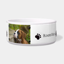 Create Own Custom Image and Text Dog Food Bowl