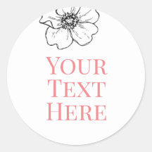 create own image text sticker pink baby shower
