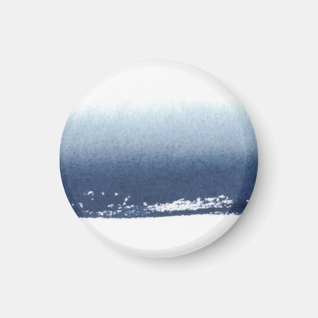 Create Own Peronalized Gift - Watercolor Navy Blue Magnet (Front)
