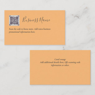 Create own QR Code Business Card - Lots of Colours