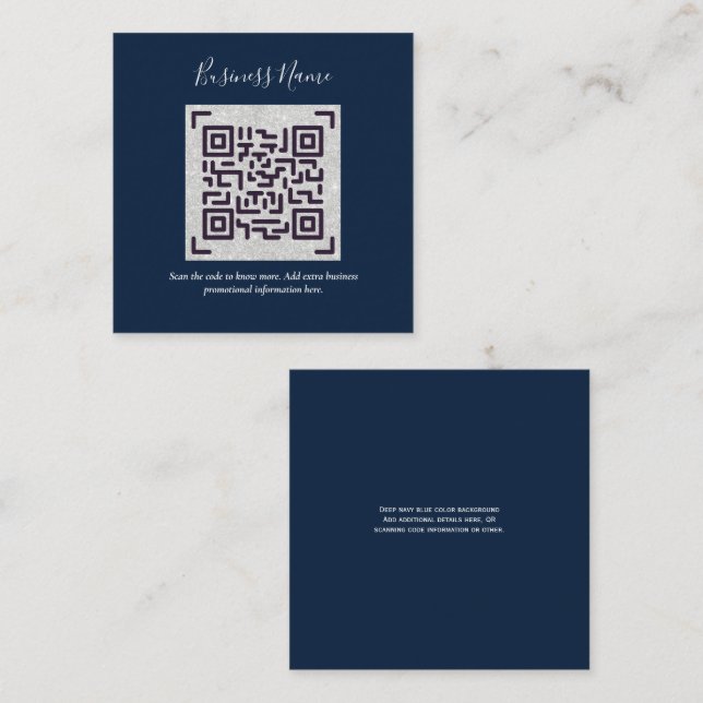 Create own QR Code Business Card - Lots of Colours (Front/Back)