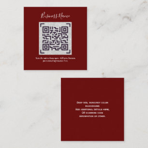 Create own QR Code Business Card - Lots of Colours