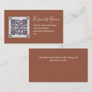 Create own QR Code Business Card - Lots of Colours
