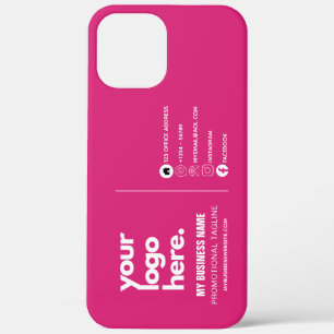 Create Own QR Code Business Logo Social Media ID C iPhone 12 Pro Max Case