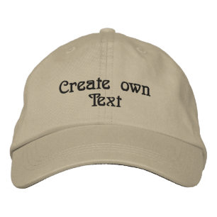 Create own text Printed Cool-Cap Khaki Colour Men  Embroidered Hat