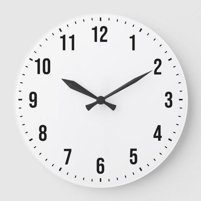 Create Personalise Design Your Own Custom Large Clock (Front)