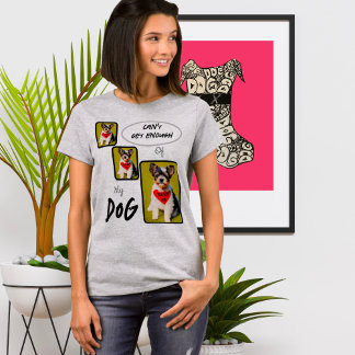 Create/Personalised Dog 3-Panel Photos T-Shirt