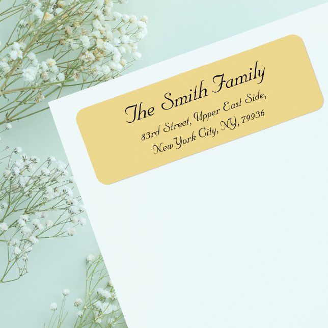 Create Personalised Elegant Return Address Label (Create Personalized Elegant Return Address Label)