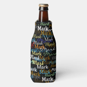 Create Personalised Name Pattern Bottle Cooler
