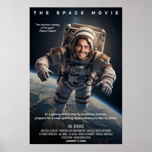 Create Personalised Space Sci-fi Adventure Movie v Poster