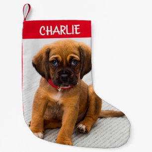 Create Pet Dog Photo Small Christmas Stocking