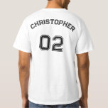 Create Player Name Jersey Number Cotton Mens Value T-Shirt<br><div class="desc">Create your own custom, personalised, cool, stylish black typography / font / script, monogrammed player name jersey number white, classic silhouette, heavyweight, extra durabe, pre-shrunk, 100% cotton, mens team / club / league / personal value tee t-shirt tshirt. Simply type in your name / player name and player jersey number,...</div>