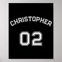 Create Player Name Jersey Number Mens Long Sleeve