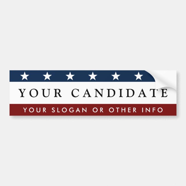 Create Presidential Election Bumper Sticker (Front)
