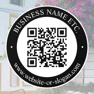 Create QR Code & Customisable Text   Black & White