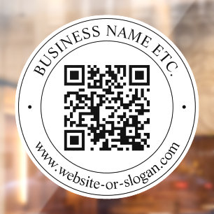 Create QR Code & Customisable Text   White & Black