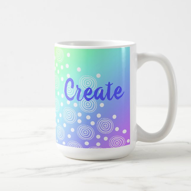 Create Rainbow Gradient Coffee Mug (Right)