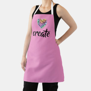 Create Rainbow Heart Apron