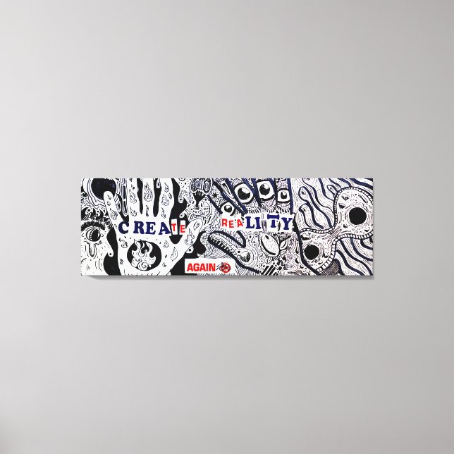 Create reality again canvas print (Front)