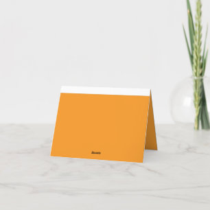 Create Stunning Visuals with Orange Background Thank You Card