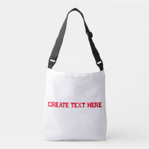 Create Text Here Printed Gifts Favours Wedding Par Crossbody Bag